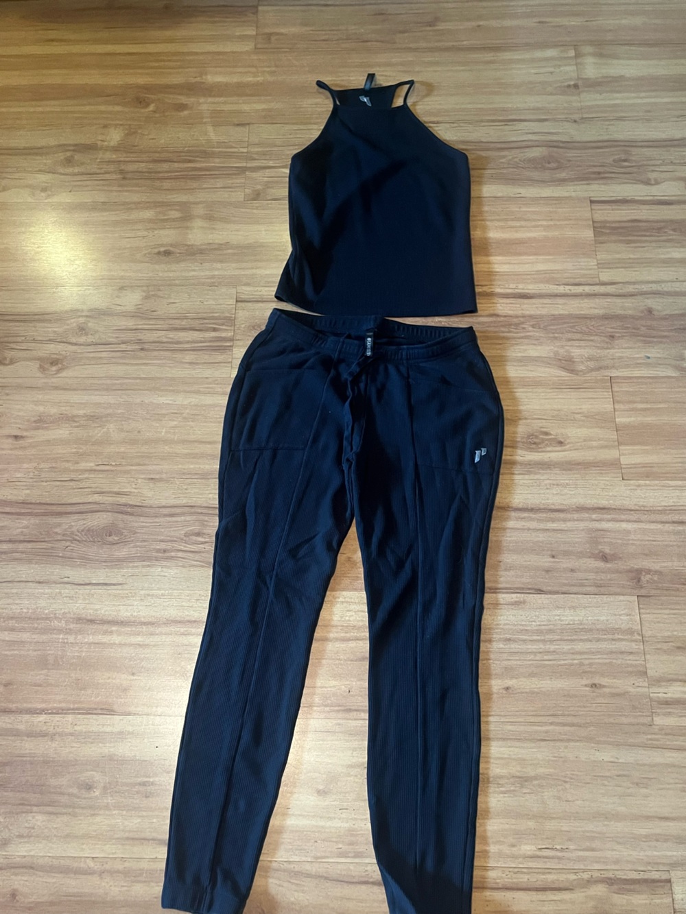 1st Phorm waffle set-Black Performance Jogger Pants